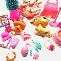 Littlest Pet Shop short hair cat #886 and kitten # 1371 with cute and unique accessories My Cute Cheap Store