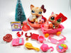 Littlest Pet Shop short hair cat #1024 and a kitten #1818 with cute accessories My Cute Cheap Store