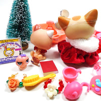 Littlest Pet Shop short hair cat #1024 and a kitten #1818 with cute accessories My Cute Cheap Store