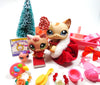 Littlest Pet Shop short hair cat #1024 and a kitten #1818 with cute accessories My Cute Cheap Store