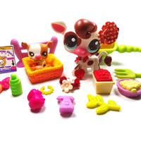 Littlest Pet Shop Mommy and baby cow #2505 #2606 with accessories My Cute Cheap Store