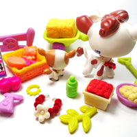 Littlest Pet Shop Mommy and baby cow #2505 #2606 with accessories My Cute Cheap Store