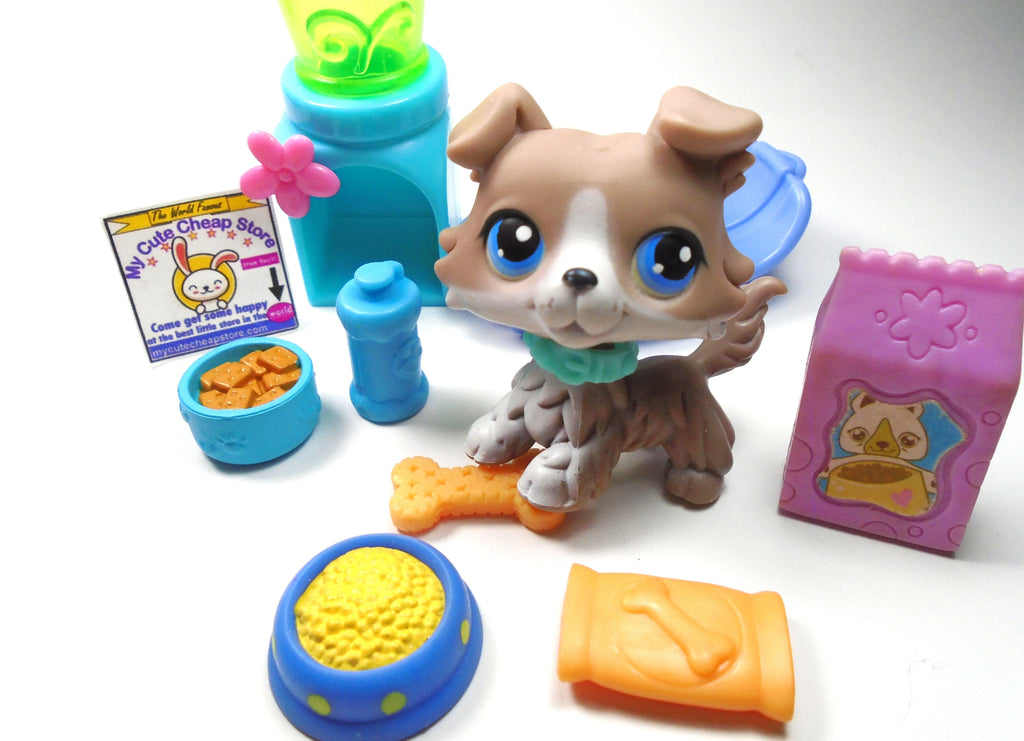 Littlest Pet Shop Collie #67 with accessories My Cute Cheap Store