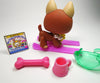Littlest Pet Shop German Shepard Dog #132 with cute accessories My Cute Cheap Store