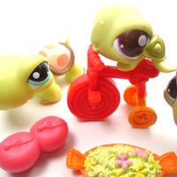 Littlest Pet Shop Cutest Babies Turtle #2560 and a Family with cute accessories
