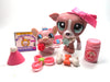 Littlest Pet Shop Rare Greyhound #1585 and mouse #1586 with cute accessories My Cute Cheap Store