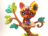 Littlest Pet Shop Glitter flower Fox #2341 with cute accessories