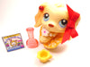 Littlest Pet Shop Cocker Spanel dog #91 with cute accessories