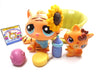 Littlest Pet Shop Tiger #1607 with a Baby tiger and cute accessories