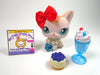 Littlest Pet Shop Sitting Cat #224 with accessories Authentic My Cute Cheap Store