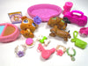 Littlest Pet Shop Dachshund #139 and boxer puppy #760 with accessories Authentic My Cute Cheap Store