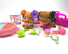 Littlest Pet Shop Dachshund #139 and boxer puppy #760 with accessories Authentic My Cute Cheap Store