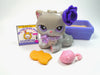 Littlest Pet Shop Grey Persian #251 with accessories Authentic My Cute Cheap Store