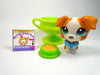 Littlest Pet Shop Jack Russel #1093 with accessories Authentic My Cute Cheap Store