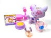 Littlest Pet Shop Rare Purple Deco Walking Cat with accessories authentic