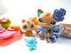 Littlest Pet Shop Short Hair Cat #1024 kitten #134 with cute accessories authentic My Cute Cheap Store