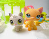 Littlest Pet Shop Short Hair Cat #339 Brooke kitten #100 with cute accessories authentic My Cute Cheap Store
