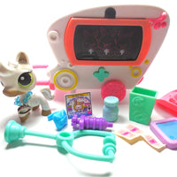 Littlest Pet Shop ambulance, horse and newborn baby bunnies with accessories
