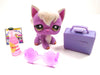 Littlest Pet Shop Purple Angora cat #2271 with accessories