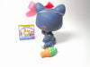 Littlest Pet Shop Blue Licking Paw Cat #2204 with accessories authentic My Cute Cheap Store