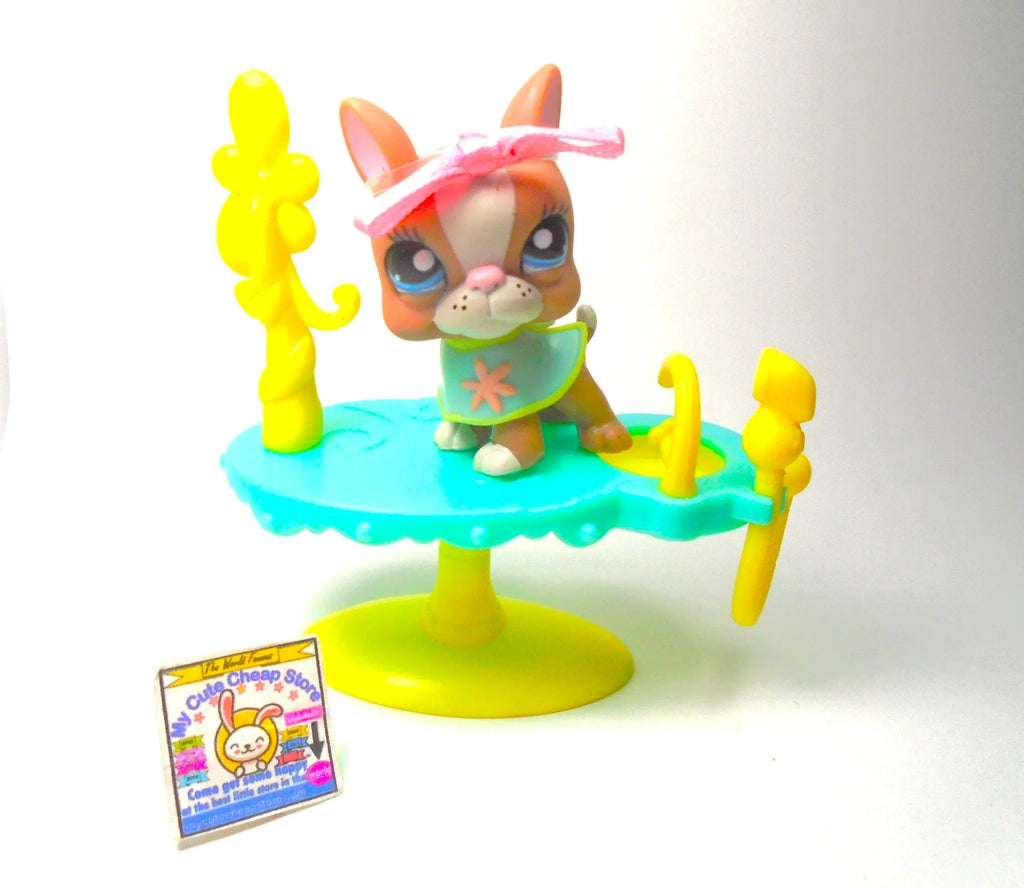 Littlest Pet Shop LPS - Chien Boston Terrier #1380 - Occasion - Pour Collection Jeu | Figurine LPS Chien