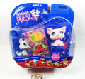 Littlest Pet Shop Grey Kitten #88 Pink Pig #87 Picnic Set NIB