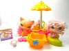 Littlest Pet Shop Short Hair Cat #339 Brooke Kitten #114 with cute accessories My Cute Cheap Store