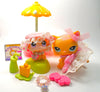 Littlest Pet Shop Short Hair Cat #339 Brooke Kitten #114 with cute accessories My Cute Cheap Store