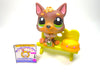Littlest Pet Shop Brown German Shepard Wolf Dog #2137 with cute accessories My Cute Cheap Store