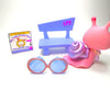 Littlest Pet Shop Rare Exclusive Pink Purple Snail #728 with cute accessories My Cute Cheap Store