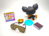 Littlest Pet Shop Black Chihuahua #1571 with cute accessories My Cute Cheap Store