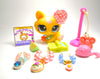 Littlest Pet Shop Rare Crouching Cat #1090 with cute accessories My Cute Cheap Store