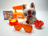Littlest Pet Shop German Shepard #1421 with accessories. Authentic My Cute Cheap Store