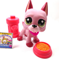 Littlest Pet Shop Pink Great Dane #2583 with original accessories