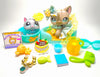 Littlest Pet Shop Short Hair Cat #468 Kitten #1301 with accessories authentic My Cute Cheap Store