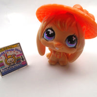 Littlest Pet Shop Loop Ear Bunny #480 with a hat