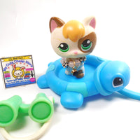 Littlest Pet Shop Calico Kitten #1461 with accessories