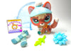 Littlest Pet Shop Rare Fox #1136 & cute accessories authentic My Cute Cheap Store