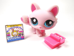 Littlest Pet Shop Crouching cat #2619 with accessories