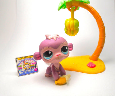 Littlest Pet Shop Rare Monkey #1644 with cute accessories My Cute Cheap Store