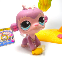 Littlest Pet Shop Rare Monkey #1644 with cute accessories My Cute Cheap Store