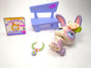 Littlest Pet Shop Easter Egg French Bunny Rabbit #1061 with cute accessories