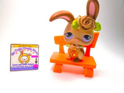 Littlest Pet Shop Advent Calendar Brown Bunny #1089 with cute accessories - My Cute Cheap Store