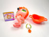 Littlest Pet Shop Rare Mystery Flamingo Rubber Hair No # with cute accessories