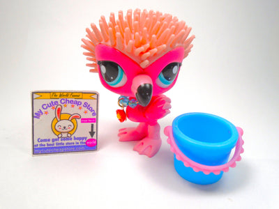 Littlest Pet Shop Cutest Pets Flamingo #2572 with cute accessories - My Cute Cheap Store