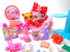 Littlest Pet Shop Rare Purple Sitting Cat #1994 Kitten #2414 & cute accessories - My Cute Cheap Store
