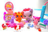 Littlest Pet Shop Rare Purple Sitting Cat #1994 Kitten #2414 & cute accessories - My Cute Cheap Store