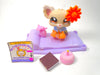 Littlest Pet Shop Cream Chihuahua #1199 with cute accessories - My Cute Cheap Store