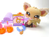 Littlest Pet Shop Cream Chihuahua #1199 with cute accessories - My Cute Cheap Store