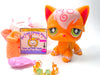 Littlest Pet Shop Orange Angora Cat #511 with cute accessories - My Cute Cheap Store